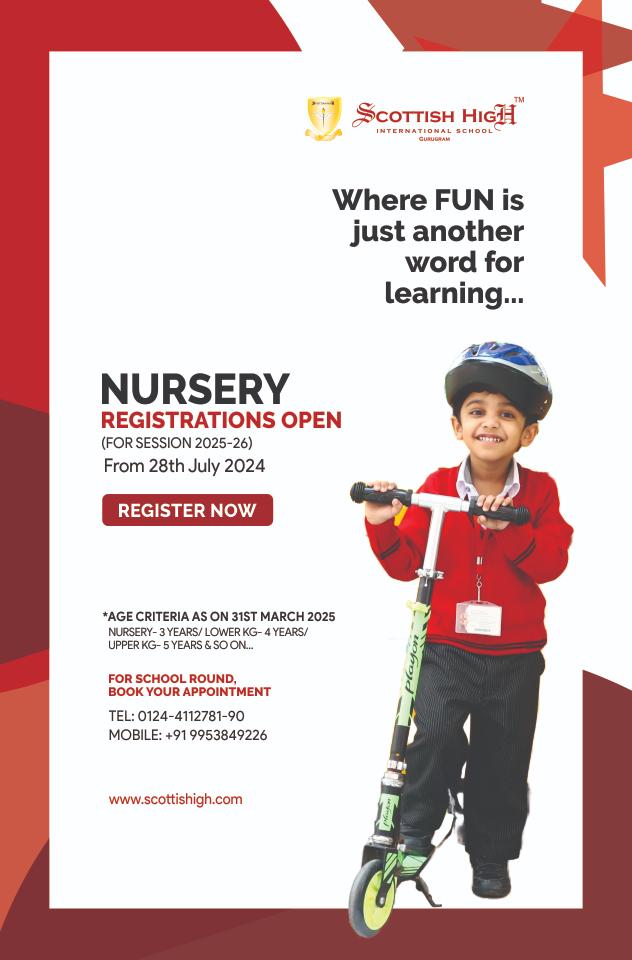 Nursery Registration now open for session 2025-26-website popup